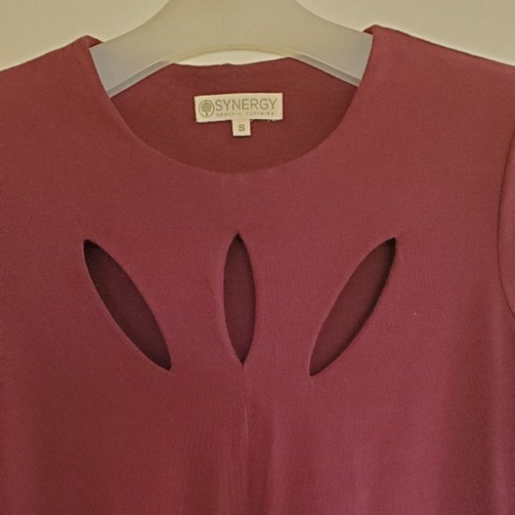 Synergy Organic Clothing Women's Caitlin Dress Small in Mahogany-Burgundy-Wine - Picture 2 of 13